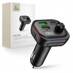 Incarcator auto ech-Protect CC07, 2x USB-A, 1x USB-C, 36W, 3A, 1x Transmitator FM Bluetooth, Fast Charging, Negru 2 - lerato.ro