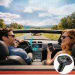 Incarcator auto ech-Protect CC07, 2x USB-A, 1x USB-C, 36W, 3A, 1x Transmitator FM Bluetooth, Fast Charging, Negru 5 - lerato.ro