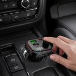Incarcator auto ech-Protect CC07, 2x USB-A, 1x USB-C, 36W, 3A, 1x Transmitator FM Bluetooth, Fast Charging, Negru 7 - lerato.ro
