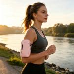 Husa arm band universala Tech-Protect M6 compatibila cu dispozitive de pana la 6.9 inch, Waterproof, Roz 7 - lerato.ro