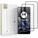Set 2 folii sticla Tech-Protect Glass Fit Plus compatibile cu Motorola Edge 70, Negru 2 - lerato.ro
