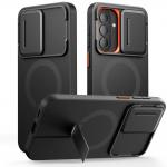 Carcasa Tech-Protect Kevlar Aura cu MagSafe compatibila cu Samsung Galaxy A57 5G, Negru / Portocaliu 2 - lerato.ro