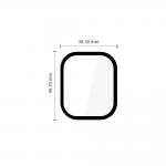 Set 2 folii protectie sticla hibrid Tech-Protect Glass Flex Plus compatibile cu Xiaomi Redmi Watch 6, Negru 3 - lerato.ro