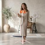 Selfie stick cu trepied Tech-Protect L10S, Rotire 360 grade, Compatibil MagSafe, Telecomanda Bluetooth, Lungime maxima 152cm, Roz / Gri 15 - lerato.ro