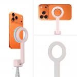 Selfie stick cu trepied Tech-Protect L10S, Rotire 360 grade, Compatibil MagSafe, Telecomanda Bluetooth, Lungime maxima 152cm, Roz / Gri 9 - lerato.ro