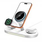 Statie de incarcare 3 in 1 Tech-Protect A51, Incarcare wireless 25W, USB-C, Alb 3 - lerato.ro