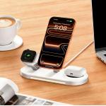 Statie de incarcare 3 in 1 Tech-Protect A51, Incarcare wireless 25W, USB-C, Alb 8 - lerato.ro