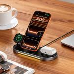 Statie de incarcare 3 in 1 Tech-Protect A51, Incarcare wireless 25W, USB-C, Negru 8 - lerato.ro