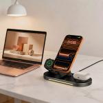 Statie de incarcare 3 in 1 Tech-Protect A51, Incarcare wireless 25W, USB-C, Negru 9 - lerato.ro