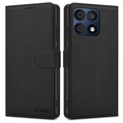 Husa flip cover Tech-Protect Wallet compatibila cu Motorola Edge 70 Pro 5G, Negru