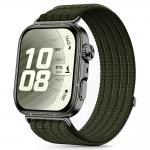 Curea Tech-Protect Nylon compatibila cu Huawei Watch Fit 3 / 4 / 4 Pro / 5 / 5 Pro, Military Green 2 - lerato.ro