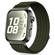 Curea Tech-Protect Nylon compatibila cu Huawei Watch Fit 3 / 4 / 4 Pro / 5 / 5 Pro, Military Green