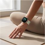 Curea Tech-Protect Nylon compatibila cu Huawei Watch Fit 3 / 4 / 4 Pro / 5 / 5 Pro, Crem 8 - lerato.ro