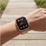 Curea Tech-Protect Nylon compatibila cu Huawei Watch Fit 3 / 4 / 4 Pro / 5 / 5 Pro, Roz 5 - lerato.ro