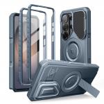 Carcasa cu protectie 360 grade Tech-Protect Kevlar cu MagSafe compatibila cu Samsung Galaxy S26 Ultra, Albastru 2 - lerato.ro