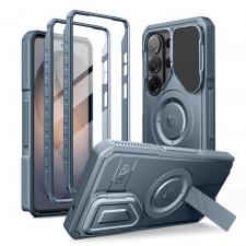 Huse si carcase Samsung , Carcasa cu protectie 360 grade Tech-Protect Kevlar cu MagSafe compatibila cu Samsung Galaxy S26 Ultra, Albastru, lerato.ro