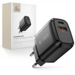 Incarcator retea Tech-Protect NCA65W-GAN, 65W, 3A, 1x USB-A, 1x USB-C, Quick Charging 3.0, Negru 3 - lerato.ro