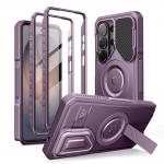 Carcasa 360 grade Tech-Protect Kevlar cu MagSafe compatibila cu Samsung Galaxy S26 Ultra, Mov 2 - lerato.ro