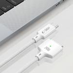 Cablu pentru incarcare laptop Apple Macbook Tech-Protect MMC01 Ultraboost, USB-C la MagSafe 3, PD 140W, 5A, 2m, Alb 6 - lerato.ro