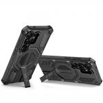 Kit protectie 360 grade Tech-Protect MagBlast, Carcasa cu MagSafe si Stand + Rama policarbonat + 2 folii sticla securizata, compatibile cu Samsung Galaxy S26 Ultra, Negru 4 - lerato.ro