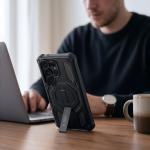 Kit protectie 360 grade Tech-Protect MagBlast, Carcasa cu MagSafe si Stand + Rama policarbonat + 2 folii sticla securizata, compatibile cu Samsung Galaxy S26 Ultra, Negru 6 - lerato.ro