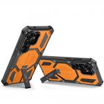 Kit protectie 360 grade Tech-Protect MagBlast, Carcasa cu MagSafe si Stand + Rama policarbonat + 2 folii sticla securizata, compatibile cu Samsung Galaxy S26 Ultra, Negru / Portocaliu 3 - lerato.ro