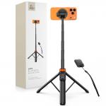 Selfie stick cu trepied Tech-Protect L03S, Rotire 360 grade, Compatibil MagSafe, Telecomanda Bluetooth, Lungime maxima 149cm, Negru 3 - lerato.ro
