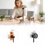 Selfie stick cu trepied Tech-Protect L03S, Rotire 360 grade, Compatibil MagSafe, Telecomanda Bluetooth, Lungime maxima 149cm, Negru 6 - lerato.ro