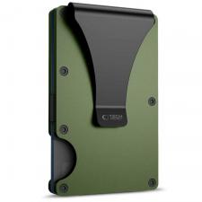 Fashion, Portofel Tech-Protect Thorn, Protectie RFID, Capacitate 8 carduri, Verde, lerato.ro