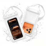 Husa waterproof universala Tech-Protect UWC7 pentru dispozitive 6.9 inch, IPX8, Alb 5 - lerato.ro