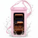 Husa waterproof universala Tech-Protect UWC7 pentru dispozitive 6.9 inch, IPX8, Roz 3 - lerato.ro