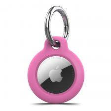 Dispozitive anti-pierdere, Carcasa de protectie Tech-Protect Rough compatibila cu Apple AirTag 1/ 2, Roz, lerato.ro