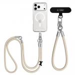 Snur pentru carcase 2-in-1 Tech-Protect C10S Rope Crossbody and Wrist, Bej 6 - lerato.ro