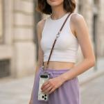 Snur pentru carcase 2-in-1 Tech-Protect C10S Rope Crossbody and Wrist, Maro 8 - lerato.ro
