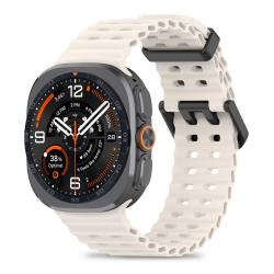 Curea Tech-Protect Iconband Pro compatibila cu Samsung Galaxy Watch Ultra 1/2 47mm, Alb