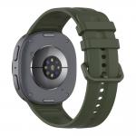 Curea din silicon Tech-Protect Silicone Evo compatibila cu Samsung Galaxy Watch 9 / 8 (40/44/46mm), Military Green 3 - lerato.ro