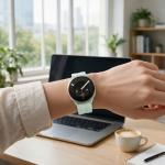 Curea din silicon Tech-Protect Silicone Evo compatibila cu Samsung Galaxy Watch 9 / 8 (40/44/46mm), Mint Cream 4 - lerato.ro