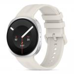Curea din silicon Tech-Protect Silicone Evo compatibila cu Samsung Galaxy Watch 9 / 8 (40/44/46mm), Light Gold 2 - lerato.ro