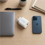 Incarcator retea Tech-Protect NCA65W-GAN, 65W, 3A, 1xUSB-C, 1xUSB-A, Fast Charging, Alb 7 - lerato.ro