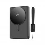 Baterie externa portabila Tech-Protect PB40 LifeMag, 10000 mAh, 45W, 3A, incarcare Wireless 25W, 1x USB-C, Indicator LED, Negru 2 - lerato.ro