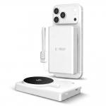 Baterie externa portabila Tech-Protect PB40 LifeMag, 10000 mAh, 45W, 3A, incarcare Wireless 25W, 1x USB-C, Indicator LED, Alb 6 - lerato.ro