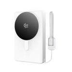 Baterie externa portabila Tech-Protect PB40 LifeMag, 10000 mAh, 45W, 3A, incarcare Wireless 25W, 1x USB-C, Indicator LED, Alb 2 - lerato.ro