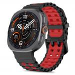 Curea Tech-Protect Iconband Pro compatibila cu Samsung Galaxy Watch Ultra 1/2 47mm, Negru / Rosu 2 - lerato.ro