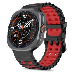Curea Tech-Protect Iconband Pro compatibila cu Samsung Galaxy Watch Ultra 1/2 47mm, Negru / Rosu