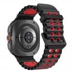 Curea Tech-Protect Iconband Pro compatibila cu Samsung Galaxy Watch Ultra 1/2 47mm, Negru / Rosu 3 - lerato.ro