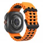 Curea Tech-Protect Iconband Pro compatibila cu Samsung Galaxy Watch Ultra 1/2 47mm, Portocaliu / Negru 3 - lerato.ro
