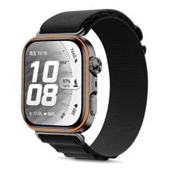 Curea din nailon Tech-Protect Nylon Pro compatibila cu Huawei Watch Fit 3 / 4 / 4 Pro / 5 / 5 Pro, Negru
