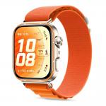Curea din nailon Tech-Protect Nylon Pro compatibila cu Huawei Watch Fit 3 / 4 / 4 Pro / 5 / 5 Pro, Portocaliu 2 - lerato.ro