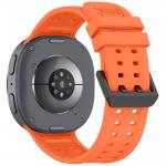Curea din silicon Tech-Protect Silicone Air compatibila cu Samsung Galaxy Watch 9 / 8 (40/44/46mm), Portocaliu 3 - lerato.ro