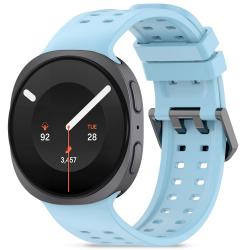 Curea din silicon Tech-Protect Silicone Air compatibila cu Samsung Galaxy Watch 9 / 8 (40/44/46mm), Baby Blue